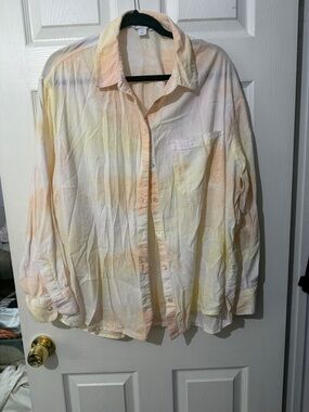 Old Navy Boyfriend Shirt Pastel
